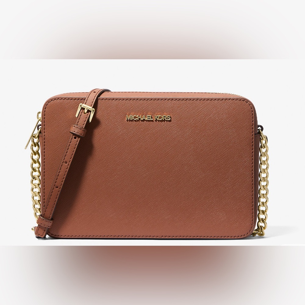 Michael Kors Brown Leather Crossbody